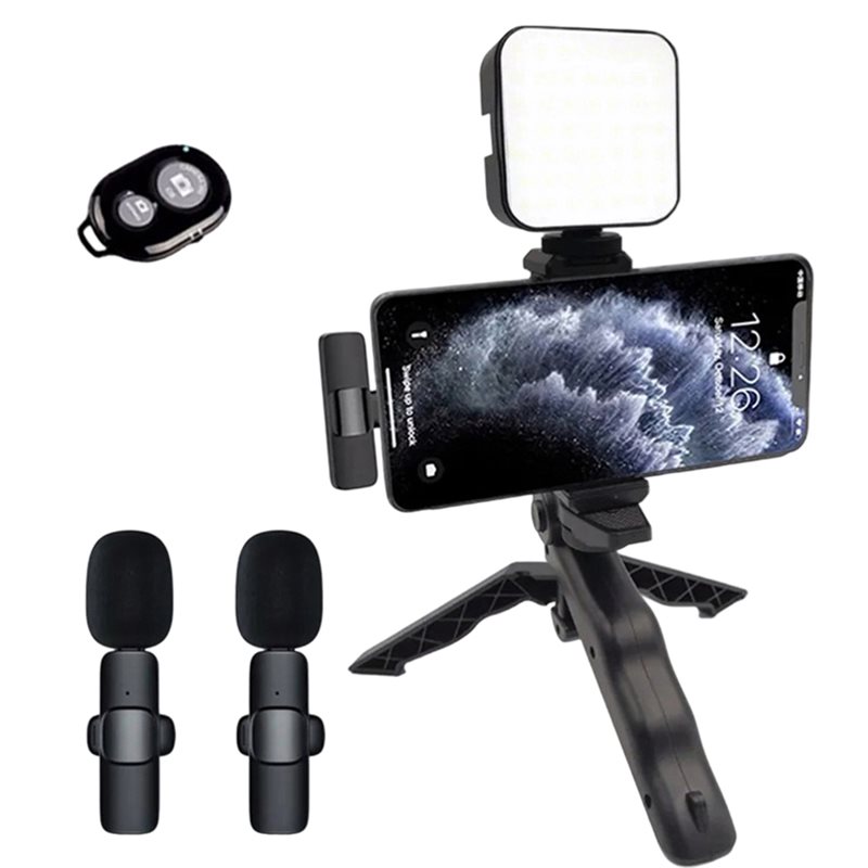 Photography Lighting Kit Portable - Kit video portatile per smartphone B29C