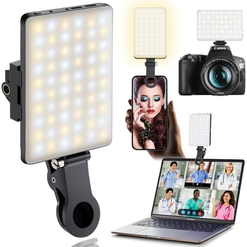 Photography Lighting Description - Luce LED Portatile a Clip per
