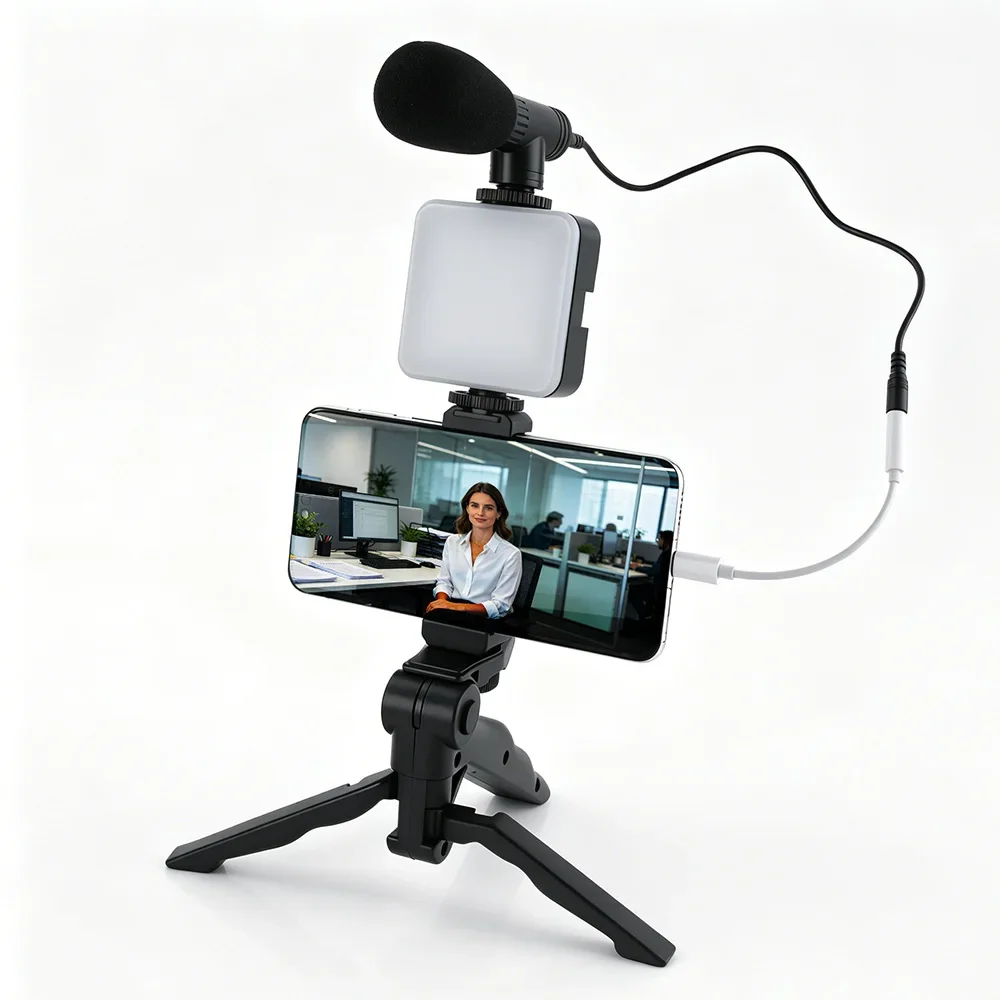 Photography Lighting Kit Portable - Kit Vlogging per Smartphone: Luce LED