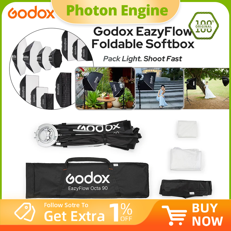 Photography Lighting Meter - Godox Serie EazyFlow Softbox Pieghevole con