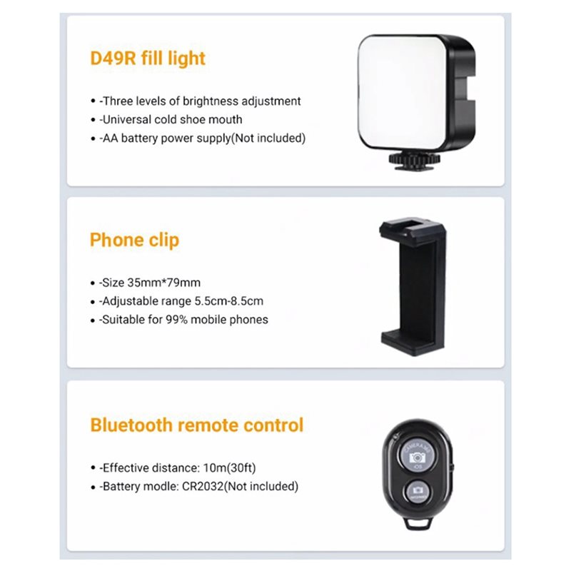 Kit video portatile per smartp - Photography Lighting Kit Portable recensione e prezzo